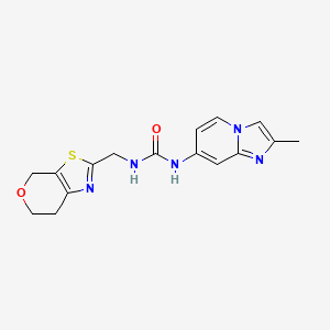 1-(6,7-dihydro-4H-pyrano[4,3-d][1,3]thiazol-2-ylmethyl)-3-(2-methylimidazo[1,2-a]pyridin-7-yl)urea