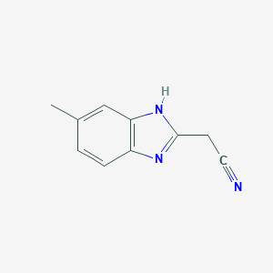 molecular formula C10H9N3 B074198 2-苯并咪唑乙腈，5-甲基- CAS No. 27099-22-5