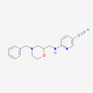 N-[(4-benzylmorpholin-2-yl)methyl]-5-ethynylpyridin-2-amine