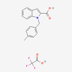 1-[(4-Methylphenyl)methyl]indole-2-carboxylic acid;2,2,2-trifluoroacetic acid