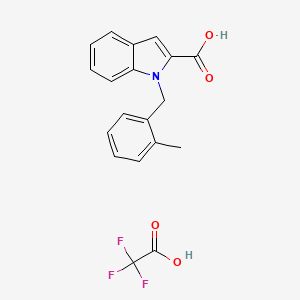 1-[(2-Methylphenyl)methyl]indole-2-carboxylic acid;2,2,2-trifluoroacetic acid