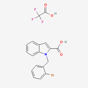 1-[(2-Bromophenyl)methyl]indole-2-carboxylic acid;2,2,2-trifluoroacetic acid