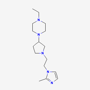 1-Ethyl-4-[1-[2-(2-methylimidazol-1-yl)ethyl]pyrrolidin-3-yl]piperazine