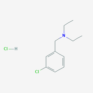 N-[(3-chlorophenyl)methyl]-N-ethylethanamine;hydrochloride