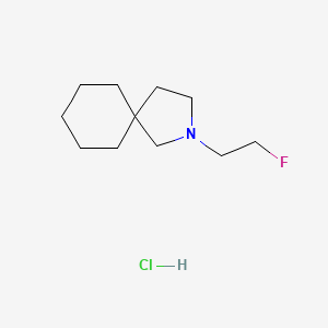 molecular formula C11H21ClFN B7420020 2-(2-Fluoroethyl)-2-azaspiro[4.5]decane;hydrochloride 