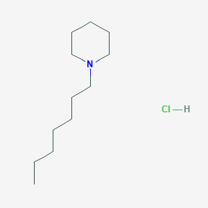 molecular formula C12H26ClN B7420025 1-Heptylpiperidine;hydrochloride 