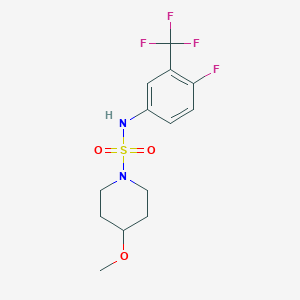 N-[4-fluoro-3-(trifluoromethyl)phenyl]-4-methoxypiperidine-1-sulfonamide