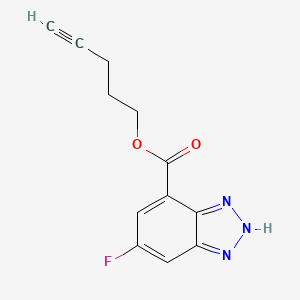 pent-4-ynyl 6-fluoro-2H-benzotriazole-4-carboxylate