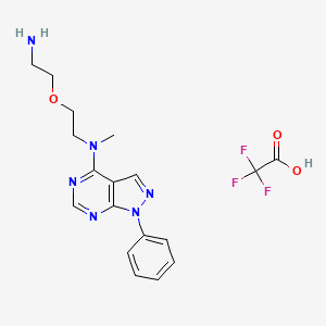 N-[2-(2-aminoethoxy)ethyl]-N-methyl-1-phenylpyrazolo[3,4-d]pyrimidin-4-amine;2,2,2-trifluoroacetic acid