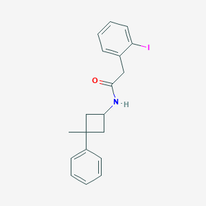 2-(2-iodophenyl)-N-(3-methyl-3-phenylcyclobutyl)acetamide