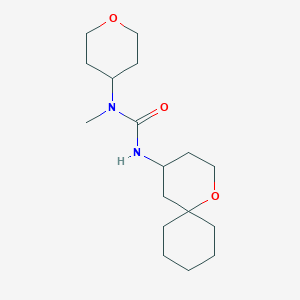 1-Methyl-1-(oxan-4-yl)-3-(1-oxaspiro[5.5]undecan-4-yl)urea