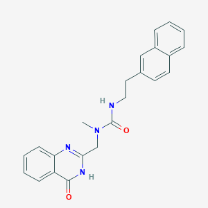 molecular formula C23H22N4O2 B7420251 1-methyl-3-(2-naphthalen-2-ylethyl)-1-[(4-oxo-3H-quinazolin-2-yl)methyl]urea 