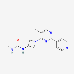 1-[1-(5,6-Dimethyl-2-pyridin-4-ylpyrimidin-4-yl)azetidin-3-yl]-3-methylurea