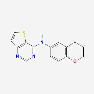 N-(3,4-dihydro-2H-chromen-6-yl)thieno[3,2-d]pyrimidin-4-amine