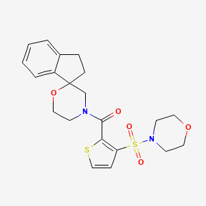 (3-Morpholin-4-ylsulfonylthiophen-2-yl)-spiro[1,2-dihydroindene-3,2'-morpholine]-4'-ylmethanone