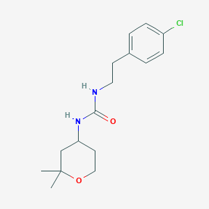 1-[2-(4-Chlorophenyl)ethyl]-3-(2,2-dimethyloxan-4-yl)urea