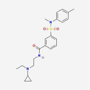 N-[2-[cyclopropyl(ethyl)amino]ethyl]-3-[methyl-(4-methylphenyl)sulfamoyl]benzamide