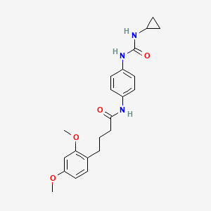 N-[4-(cyclopropylcarbamoylamino)phenyl]-4-(2,4-dimethoxyphenyl)butanamide