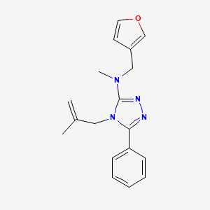 N-(furan-3-ylmethyl)-N-methyl-4-(2-methylprop-2-enyl)-5-phenyl-1,2,4-triazol-3-amine