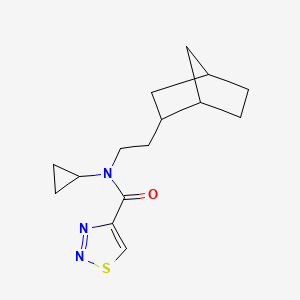 N-[2-(2-bicyclo[2.2.1]heptanyl)ethyl]-N-cyclopropylthiadiazole-4-carboxamide