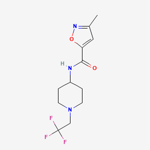 3-methyl-N-[1-(2,2,2-trifluoroethyl)piperidin-4-yl]-1,2-oxazole-5-carboxamide