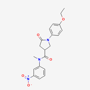 1-(4-ethoxyphenyl)-N-methyl-N-(3-nitrophenyl)-5-oxopyrrolidine-3-carboxamide