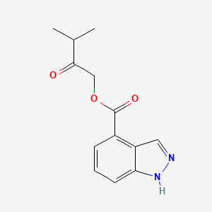 (3-methyl-2-oxobutyl) 1H-indazole-4-carboxylate