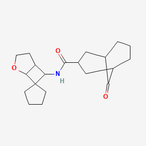 9-oxo-N-spiro[2-oxabicyclo[3.2.0]heptane-7,1'-cyclopentane]-6-ylbicyclo[3.3.1]nonane-3-carboxamide