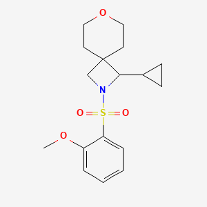 3-Cyclopropyl-2-(2-methoxyphenyl)sulfonyl-7-oxa-2-azaspiro[3.5]nonane