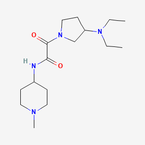 2-[3-(diethylamino)pyrrolidin-1-yl]-N-(1-methylpiperidin-4-yl)-2-oxoacetamide