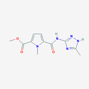 methyl 1-methyl-5-[(5-methyl-1H-1,2,4-triazol-3-yl)carbamoyl]pyrrole-2-carboxylate