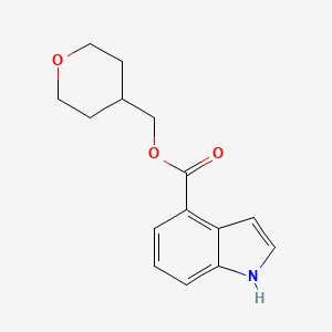 oxan-4-ylmethyl 1H-indole-4-carboxylate