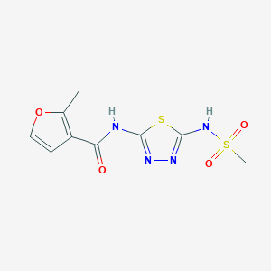 N-[5-(methanesulfonamido)-1,3,4-thiadiazol-2-yl]-2,4-dimethylfuran-3-carboxamide