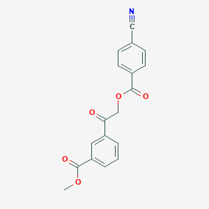 Methyl 3-[2-(4-cyanobenzoyl)oxyacetyl]benzoate