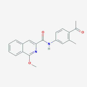 N-(4-acetyl-3-methylphenyl)-1-methoxyisoquinoline-3-carboxamide