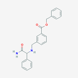 Benzyl 3-[[(2-amino-2-oxo-1-phenylethyl)amino]methyl]benzoate