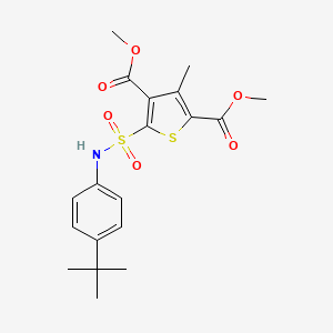 Dimethyl 5-[(4-tert-butylphenyl)sulfamoyl]-3-methylthiophene-2,4-dicarboxylate