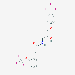 N-[2-hydroxy-3-[4-(trifluoromethyl)phenoxy]propyl]-3-[2-(trifluoromethoxy)phenyl]propanamide