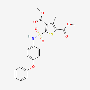 Dimethyl 3-methyl-5-[(4-phenoxyphenyl)sulfamoyl]thiophene-2,4-dicarboxylate