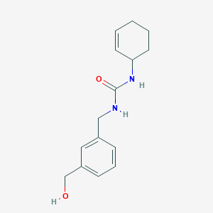 1-Cyclohex-2-en-1-yl-3-[[3-(hydroxymethyl)phenyl]methyl]urea