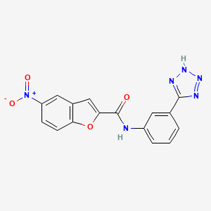 5-nitro-N-[3-(2H-tetrazol-5-yl)phenyl]-1-benzofuran-2-carboxamide