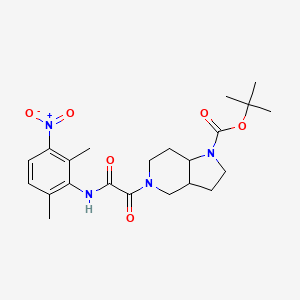 tert-butyl 5-[2-(2,6-dimethyl-3-nitroanilino)-2-oxoacetyl]-3,3a,4,6,7,7a-hexahydro-2H-pyrrolo[3,2-c]pyridine-1-carboxylate