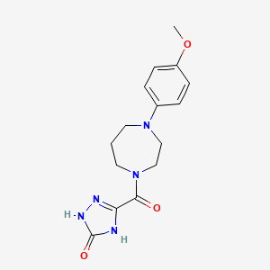 3-[4-(4-Methoxyphenyl)-1,4-diazepane-1-carbonyl]-1,4-dihydro-1,2,4-triazol-5-one