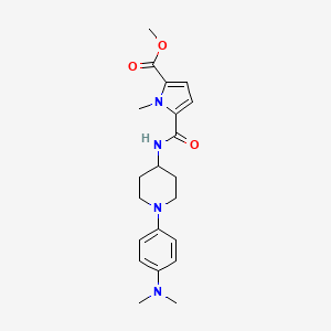 Methyl 5-[[1-[4-(dimethylamino)phenyl]piperidin-4-yl]carbamoyl]-1-methylpyrrole-2-carboxylate