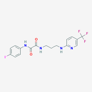 N'-(4-iodophenyl)-N-[3-[[5-(trifluoromethyl)pyridin-2-yl]amino]propyl]oxamide