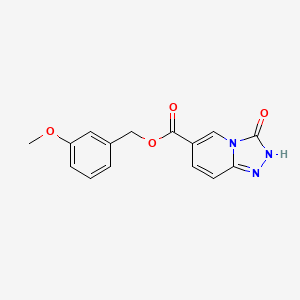 (3-methoxyphenyl)methyl 3-oxo-2H-[1,2,4]triazolo[4,3-a]pyridine-6-carboxylate