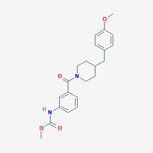 methyl N-[3-[4-[(4-methoxyphenyl)methyl]piperidine-1-carbonyl]phenyl]carbamate