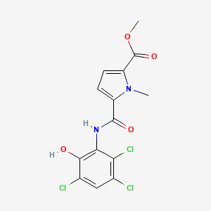 Methyl 1-methyl-5-[(2,3,5-trichloro-6-hydroxyphenyl)carbamoyl]pyrrole-2-carboxylate