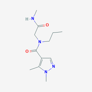 1,5-dimethyl-N-[2-(methylamino)-2-oxoethyl]-N-propylpyrazole-4-carboxamide