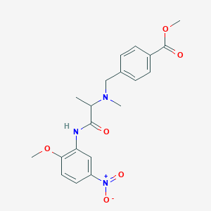 Methyl 4-[[[1-(2-methoxy-5-nitroanilino)-1-oxopropan-2-yl]-methylamino]methyl]benzoate